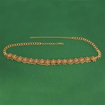 Antique Classic Belt With Matte Gold Plating