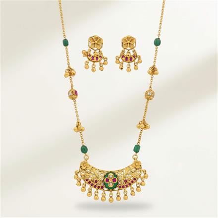 Antique Classic Pendant Set With Gold Plating