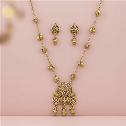 Antique Classic Pendant Set With Gold Plating