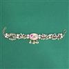 Antique Adjustable Bracelet With Mehndi Plating