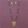 Antique Moti Mangalsutra With Matte Gold Plating