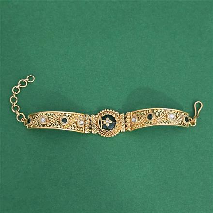 Antique Adjustable Bracelet With Gold Plating