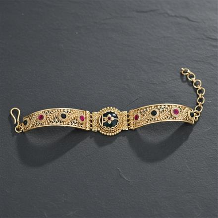 Antique Adjustable Bracelet With Gold Plating