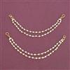 Antique Moti Ear Chain With Gold Plating