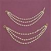 Antique Moti Ear Chain With Gold Plating