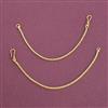 Antique Plain Gold Ear Chain With Gold Plating