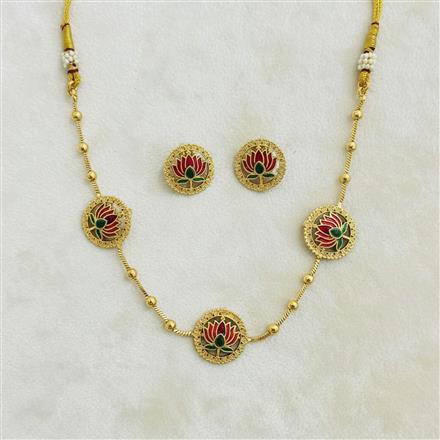 Antique Delicate Necklace With Gold Plating