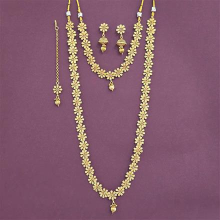 Antique Combo Necklace Set Set With Gold Plating