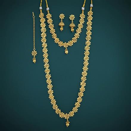 Antique Combo Necklace Set Set With Gold Plating
