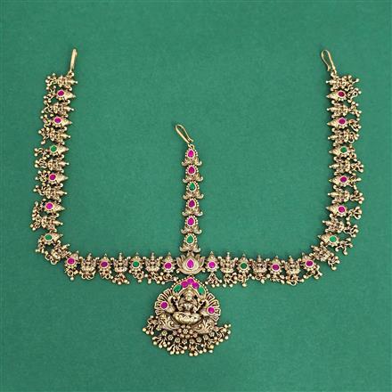 Antique Classic Damini With Matte Gold Plating