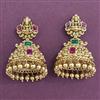 Antique South Indian Earring With Matte Gold Plating
