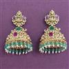 Antique South Indian Earring With Matte Gold Plating