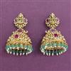 Antique South Indian Earring With Matte Gold Plating