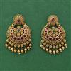Antique South Indian Earring With Matte Gold Plating