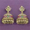 Antique Jhumki With Matte Gold Plating