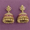 Antique Jhumki With Matte Gold Plating
