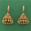 Antique Jhumki With Matte Gold Plating