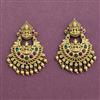 Antique South Indian Earring With Matte Gold Plating