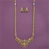 Antique South Indian Necklace Set With Matte Gold Plating