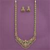 Antique South Indian Necklace Set With Matte Gold Plating