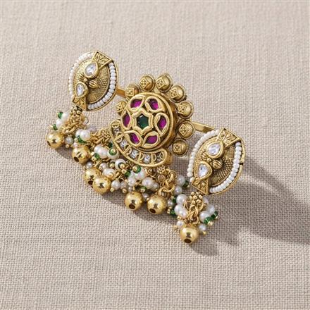 Antique Adjustable Ring With Gold Plating