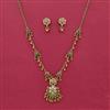 Antique Moti Pendant Set With Gold Plating