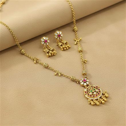 Antique Classic Pendant Set With Gold Plating