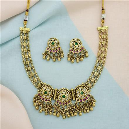 Antique Classic Necklace With Gold Plating