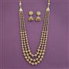 Antique Mala Necklace Set With Gold Plating