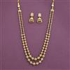 Antique Mala Necklace Set With Gold Plating