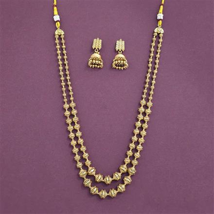 Antique Mala Necklace Set With Gold Plating