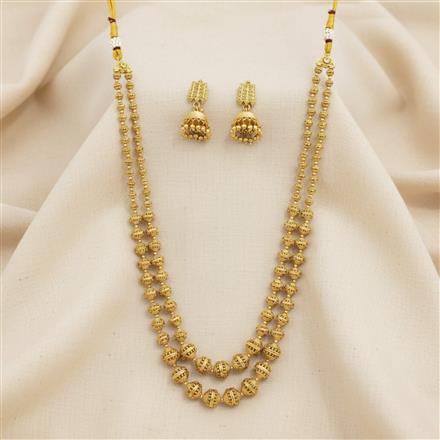 Antique Mala Necklace Set With Gold Plating