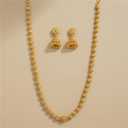 Antique Mala Necklace Set With Gold Plating