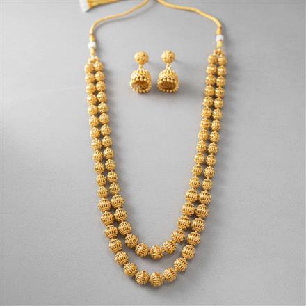 Antique Mala Necklace Set With Gold Plating