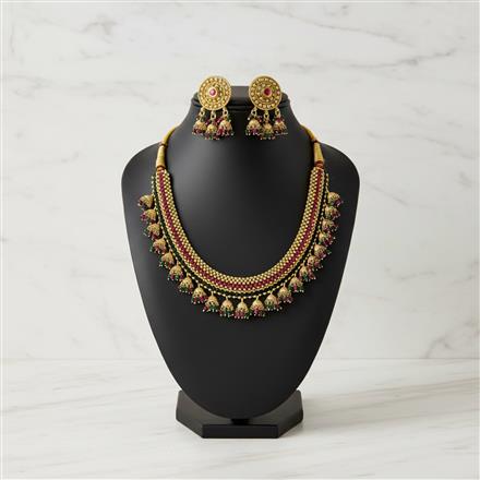 Antique Mala Necklace With Gold Plating