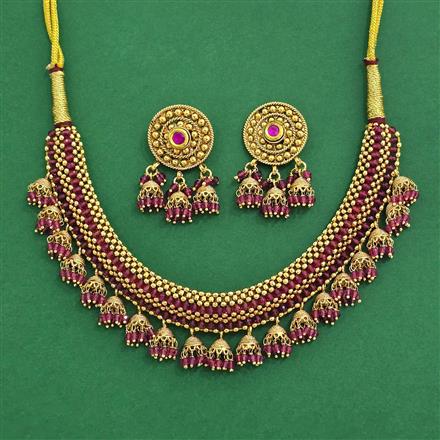 Antique Mala Necklace With Gold Plating