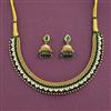 Antique Thushi Necklace Set With Gold Plating