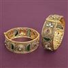 Antique Openable Bangles With Matte Gold Plating