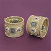 Antique Openable Bangles With Matte Gold Plating