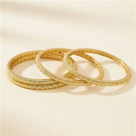 Antique Plain Gold Bangles With Gold Plating