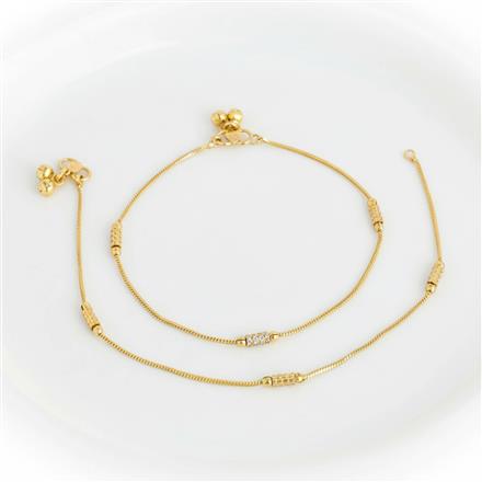 Antique Delicate Payal With Gold Plating