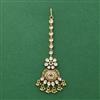 Antique Moti Tikka With Matte Gold Plating