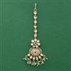 Antique Moti Tikka With Matte Gold Plating