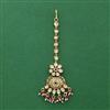 Antique Moti Tikka With Matte Gold Plating