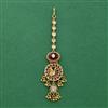 Antique Moti Tikka With Matte Gold Plating