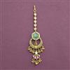 Antique Moti Tikka With Matte Gold Plating