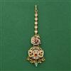 Antique Moti Tikka With Matte Gold Plating