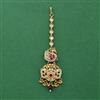 Antique Moti Tikka With Matte Gold Plating