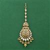 Antique Moti Tikka With Matte Gold Plating