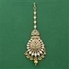 Antique Moti Tikka With Matte Gold Plating